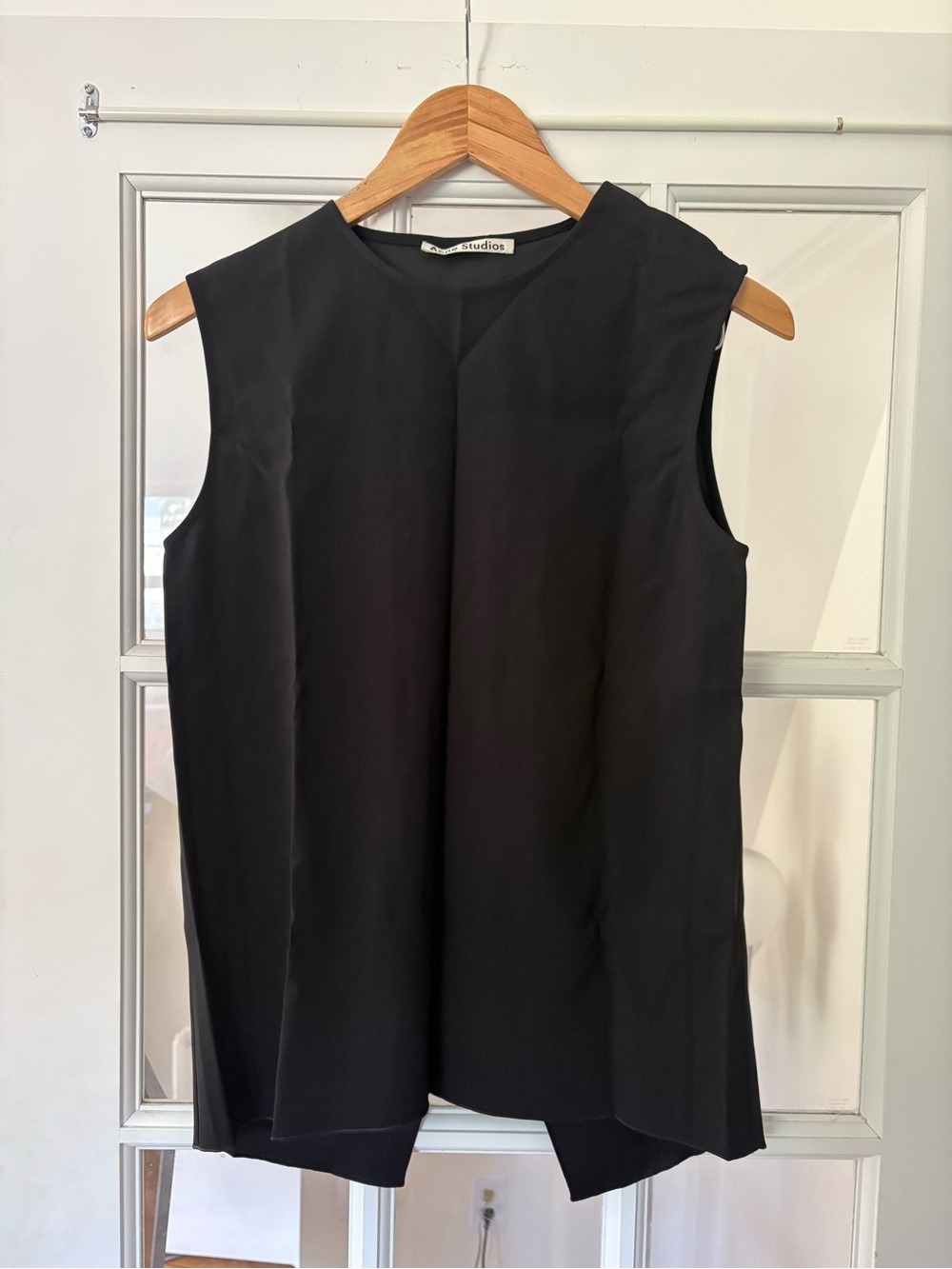 ACNE STUDIOS Clair Cady Crepe Tank Blouse Top 36 s 4 6 - Picture 3 of 7